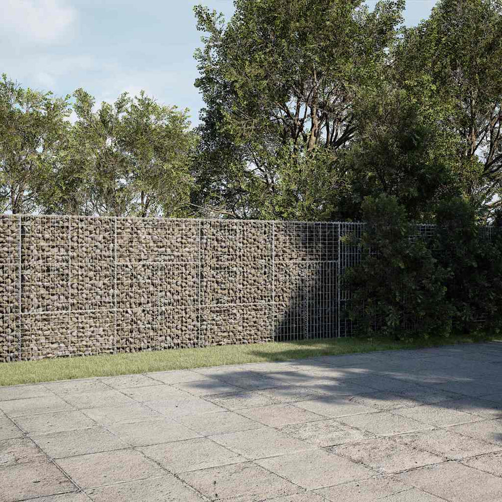 vidaXL Gabion with Lid 1000x50x150 cm Galvanized Iron