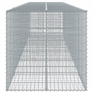 vidaXL Gabion with Lid 600x100x100 cm Galvanized Iron