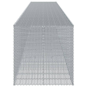 vidaXL Gabion with Lid 1150x100x100 cm Galvanized Iron