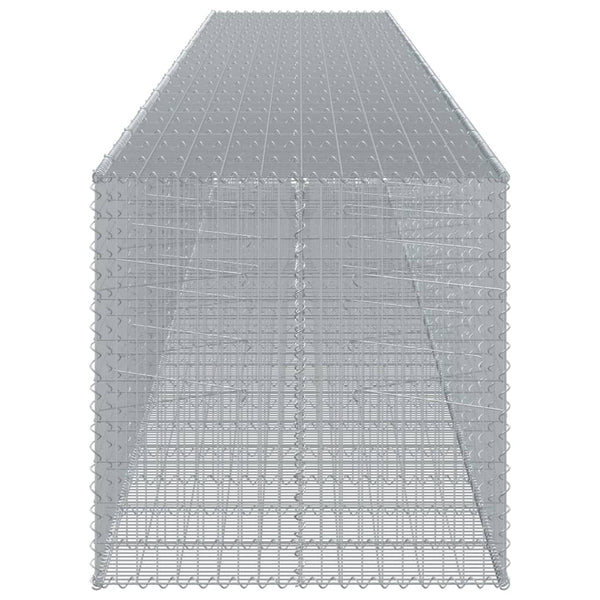 vidaXL Gabion with Lid 1150x100x100 cm Galvanized Iron