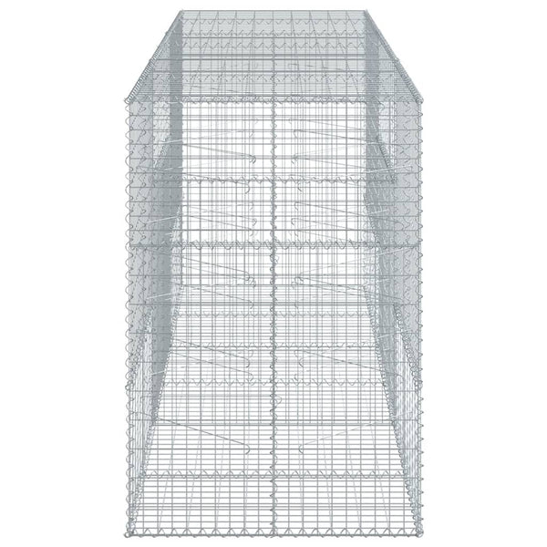 vidaXL Gabion with Lid 300x100x150 cm Galvanized Iron