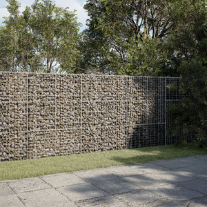 vidaXL Gabion with Lid 300x100x150 cm Galvanized Iron