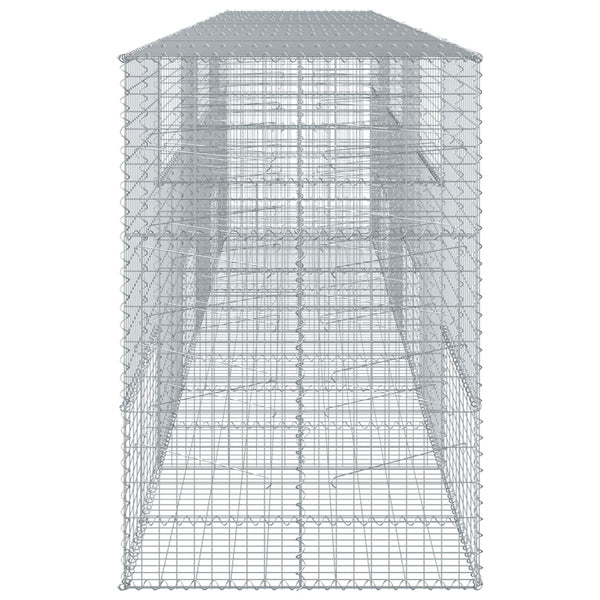 vidaXL Gabion Raised Garden Bed 600x100x150 cm Galvanized Iron