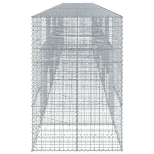 vidaXL Gabion with Lid 1000x100x150 cm Galvanized Iron