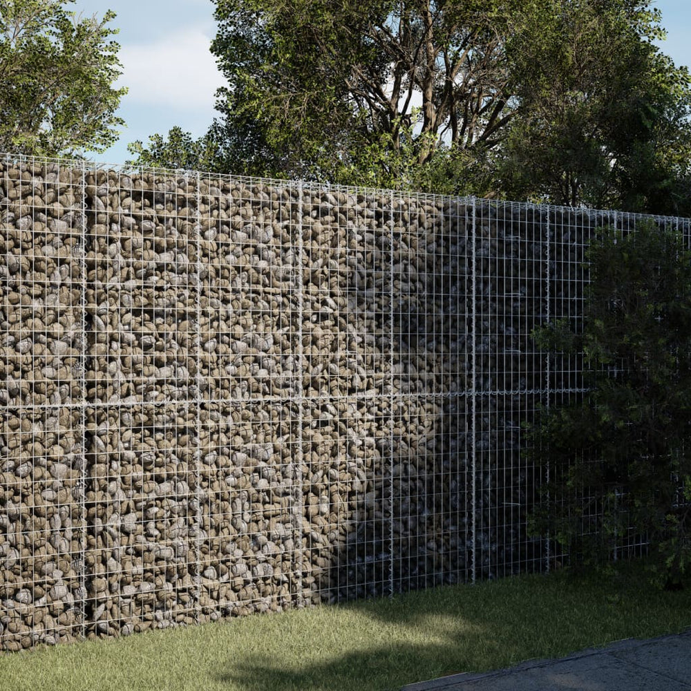 vidaXL Gabion with Lid 200x100x200 cm Galvanized Iron