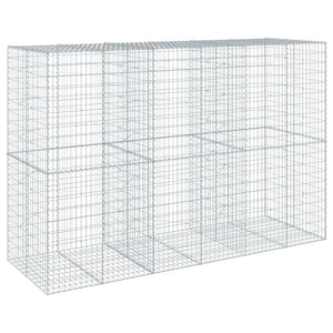 vidaXL Gabion with Lid 300x100x200 cm Galvanized Iron