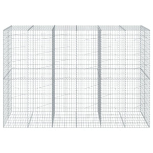 vidaXL Gabion with Lid 300x100x200 cm Galvanized Iron