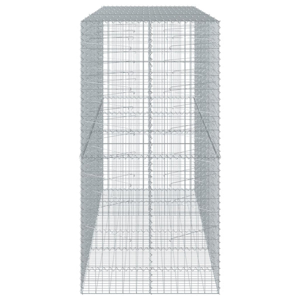 vidaXL Gabion with Lid 300x100x200 cm Galvanized Iron