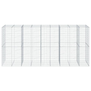vidaXL Gabion with Lid 450x100x200 cm Galvanized Iron
