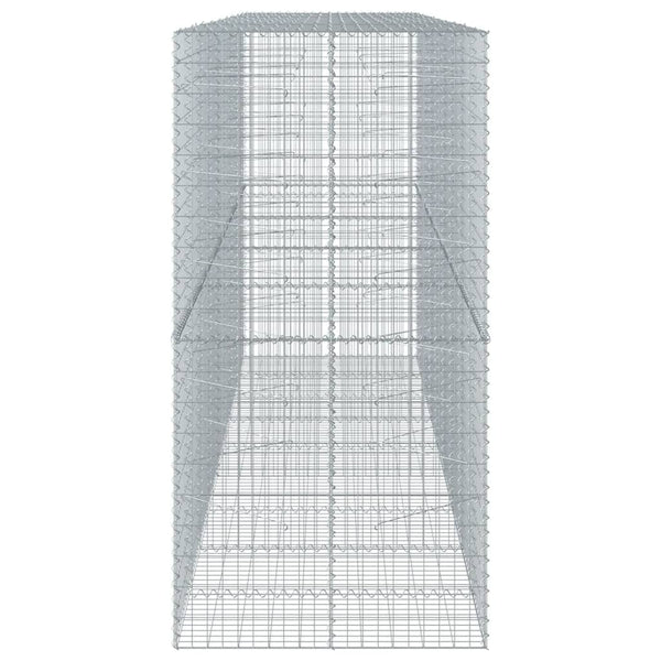 vidaXL Gabion with Lid 450x100x200 cm Galvanized Iron
