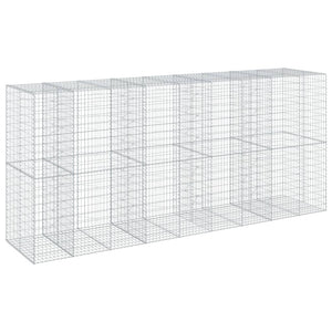 vidaXL Gabion with Lid 450x100x200 cm Galvanized Iron