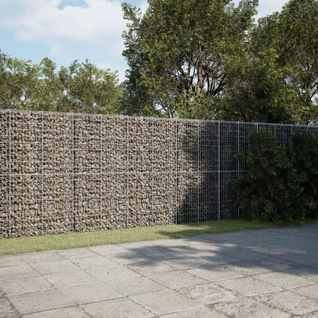 vidaXL Gabion with Lid 1050x100x200 cm Galvanized Iron