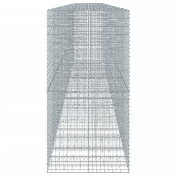 vidaXL Gabion with Lid 1100x100x200 cm Galvanized Iron