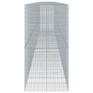 vidaXL Gabion with Lid 1200x100x200 cm Galvanized Iron