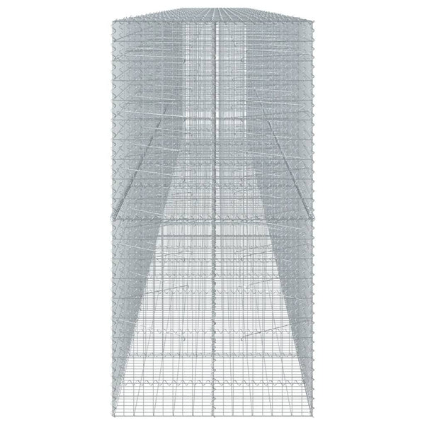 vidaXL Gabion with Lid 1200x100x200 cm Galvanized Iron