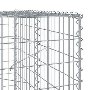 vidaXL Gabion with Lid 1200x100x200 cm Galvanized Iron