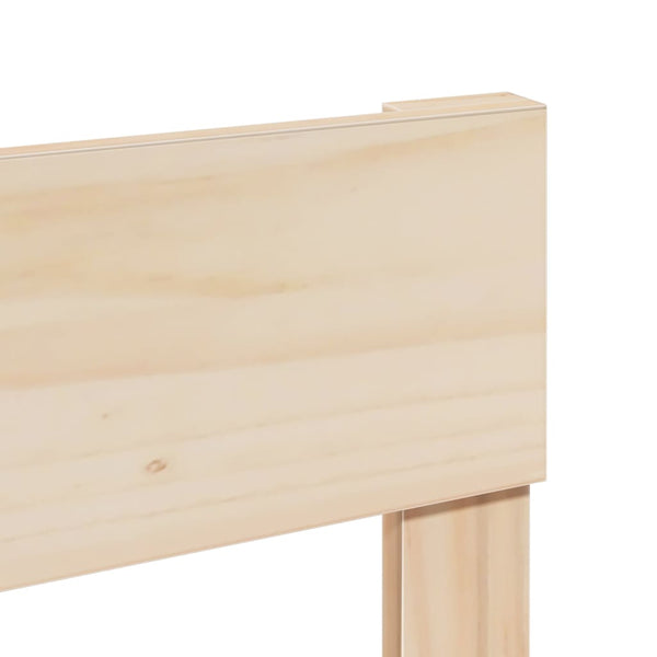 vidaXL Solid Wood Bed Frame without Mattress 75x190 cm Pine Wood