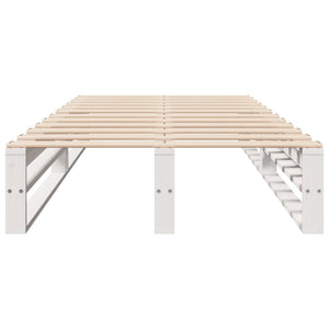 vidaXL Solid Wood Bed Frame White 100x200 cm Pine
