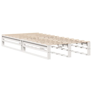 vidaXL Solid Wood Bed Frame White 100x200 cm Pine