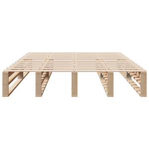 vidaXL Solid Wood Bed Frame without Mattress 120x200 cm Pinewood
