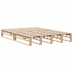 vidaXL Solid Pine Bed Frame without Mattress 150x200 cm