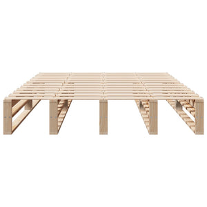 vidaXL Solid Pine Bed Frame without Mattress 150x200 cm