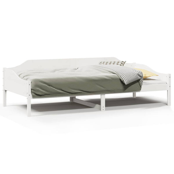 vidaXL Solid Wood Bed Frame White 90x190 cm Pine Wood (No Mattress)