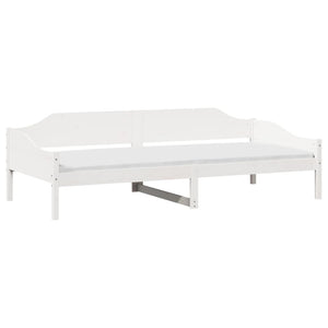 vidaXL Solid Wood Bed Frame White 90x190 cm Pine Wood (No Mattress)