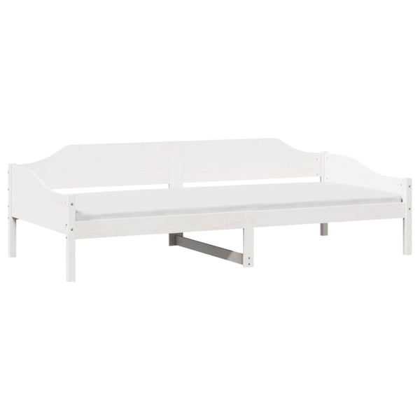 vidaXL Solid Wood Bed Frame White 90x190 cm Pine Wood (No Mattress)