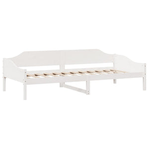 vidaXL Solid Wood Bed Frame White 90x190 cm Pine Wood (No Mattress)