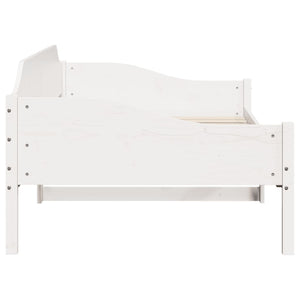 vidaXL Solid Wood Bed Frame White 90x190 cm Pine Wood (No Mattress)