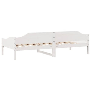 vidaXL Solid Wood Bed Frame White 90x190 cm Pine Wood (No Mattress)