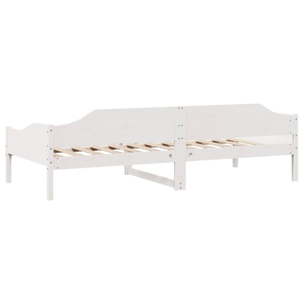 vidaXL Solid Wood Bed Frame White 90x190 cm Pine Wood (No Mattress)