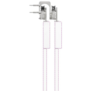 vidaXL Sliding Door Hardware Kit 366 cm Stainless Steel Silver