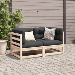 vidaXL 2-piece Garden Sofa Set Solid Pine Wood