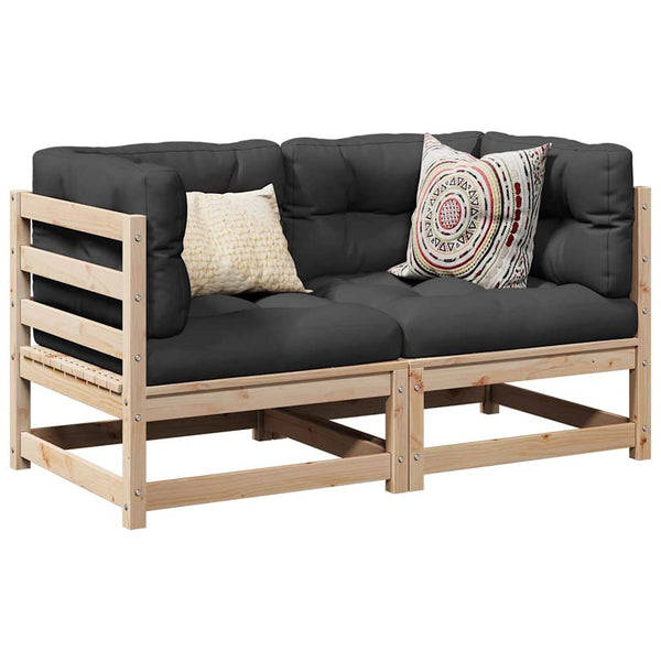 vidaXL 2-piece Garden Sofa Set Solid Pine Wood