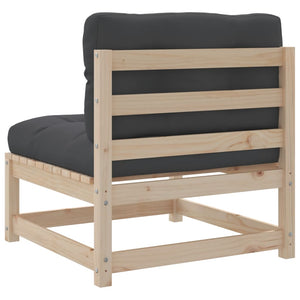vidaXL 4-piece Garden Sofa Set with Cushions Solid Pine Wood