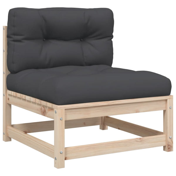 vidaXL 7-Piece Garden Sofa Set with Cushions Solid Pine Wood