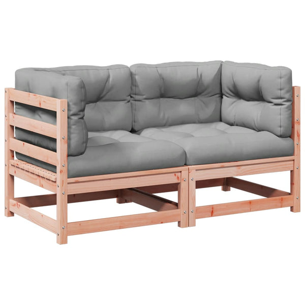 vidaXL 2-Piece Garden Sofa Set with Cushions Solid Douglas Fir