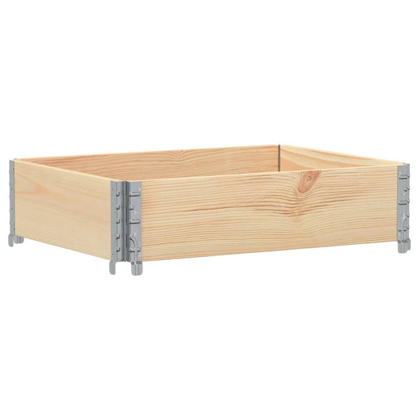 vidaXL Planter 80x60 cm Solid Pine Wood
