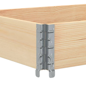 vidaXL Planter 80x60 cm Solid Pine Wood