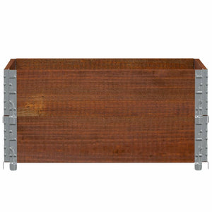 vidaXL Raised Garden Bed Brown 80x60 cm Solid Pine Wood