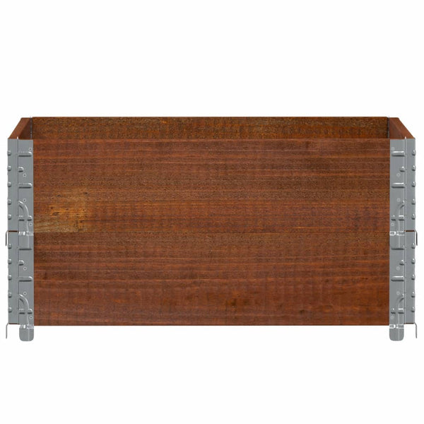 vidaXL Raised Garden Bed Brown 80x60 cm Solid Pine Wood