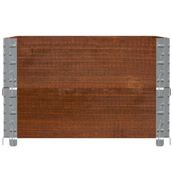 vidaXL Raised Garden Bed Brown 80x60 cm Solid Pine Wood