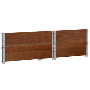 vidaXL Raised Garden Bed Brown 80x60 cm Solid Pine Wood