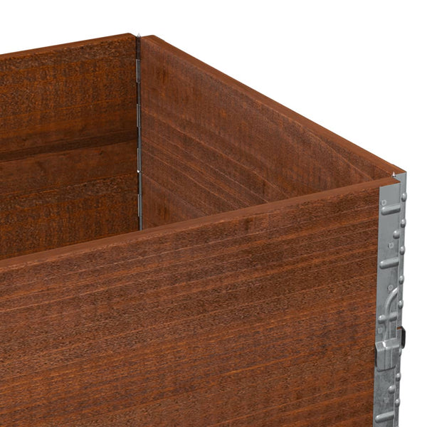 vidaXL Raised Garden Bed Brown 80x60 cm Solid Pine Wood