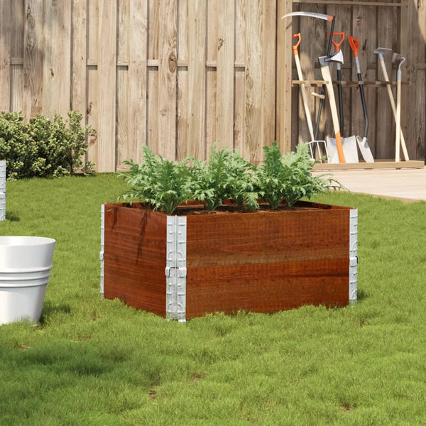 vidaXL Raised Garden Bed Brown 80x60 cm Solid Pine Wood