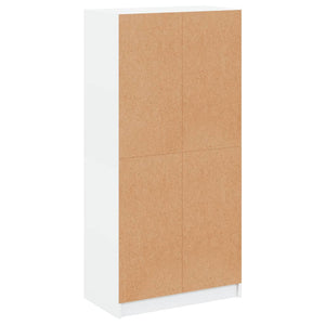 Highboard Weiß mit Türen 68x37x142 cm