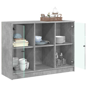 Betongraues Sideboard 102 cm