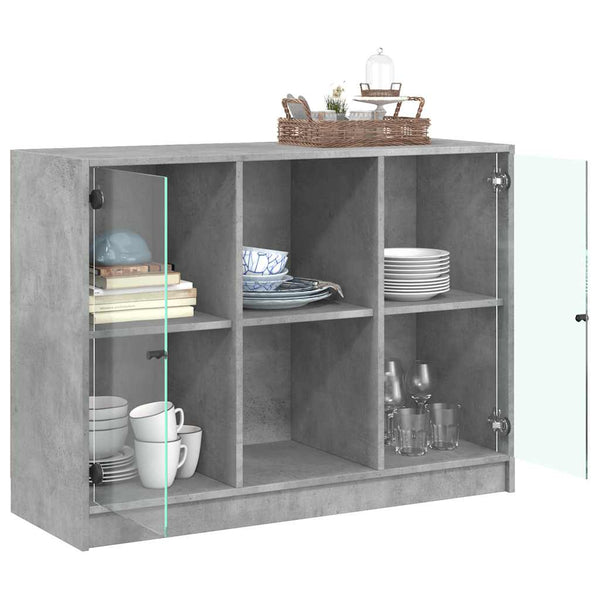 Betongraues Sideboard 102 cm